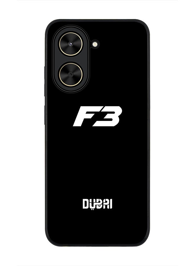 Stylizedd For Xiaomi Poco C71 / Redmi A5 4G Case,Slim fit Camera Protection, Shockproof Thin Phone cover  -  Faz3 Dubai Black