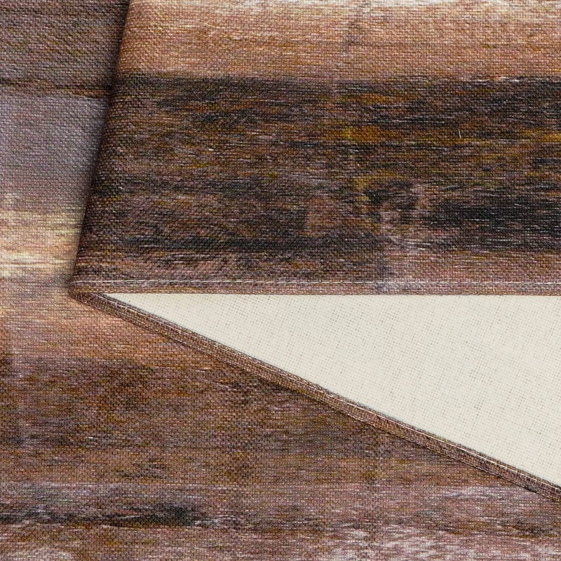 AILUER Brown Grey Table Runner Abstract Modern Art Burlap Table Runners For Table Dresser Runner Farmhouse Style For Dinner Party Holidays Home Decoration (Brown And Grey  13 ""X 71 "") - Image 5