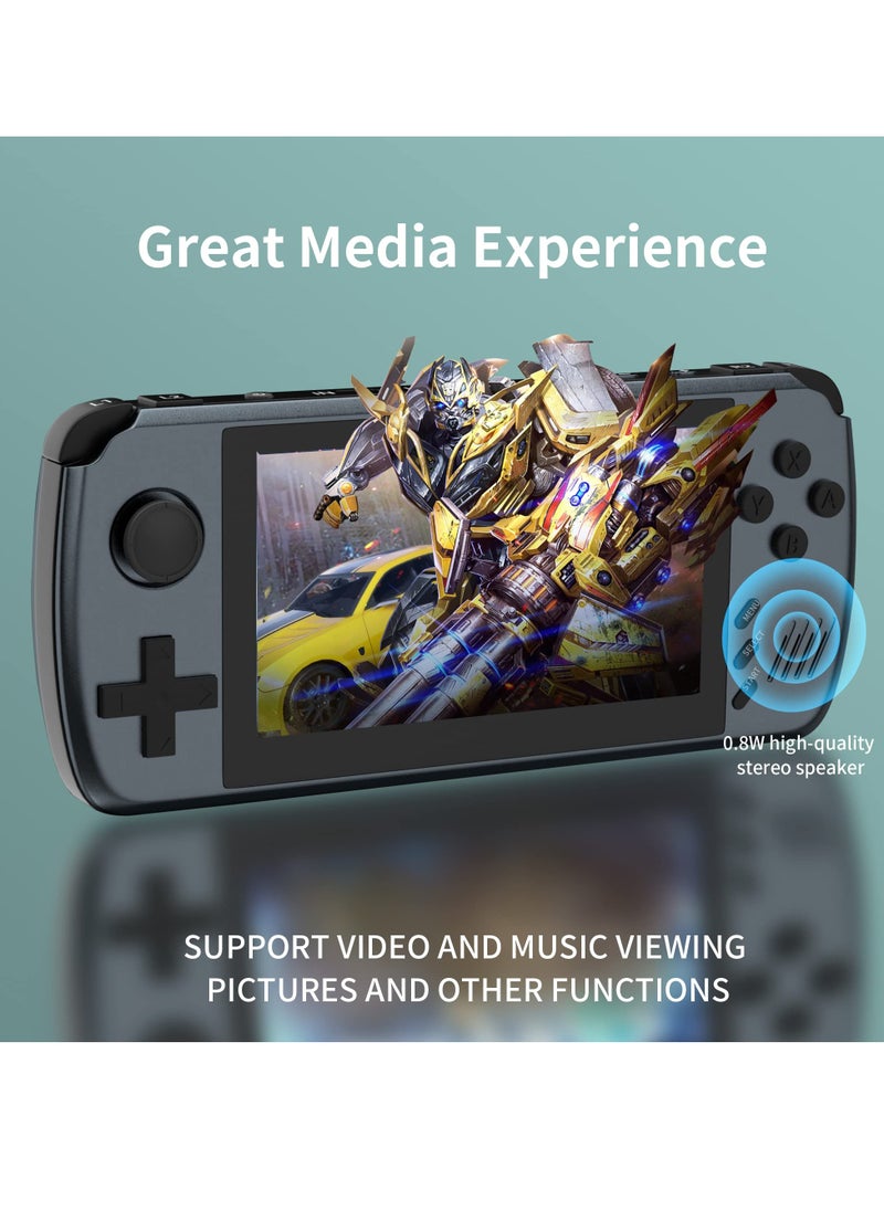 Excefore - Open Source Handheld Game Console, 4.3 Inch IPS HD Screen, 3500+ Classic Video Games, Multi-Emulator/HD Output/TF Card Expansion (ATM7051 CPU Quad Core ARM CORTEX-A9, 64G Black) - Image 1