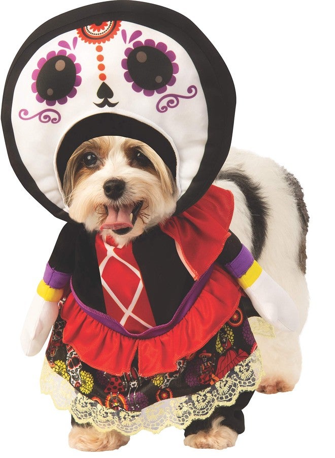 Rubies Rubie's Day of The Dead Lady Pet Costume, Medium - Image 1