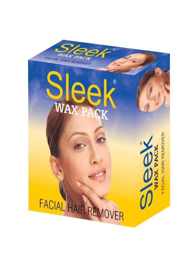 Sleek Wax Pack Facial Hair Remover, Easy Peel-off Grade, Smooth and Silky Skin, 80g - Image 1