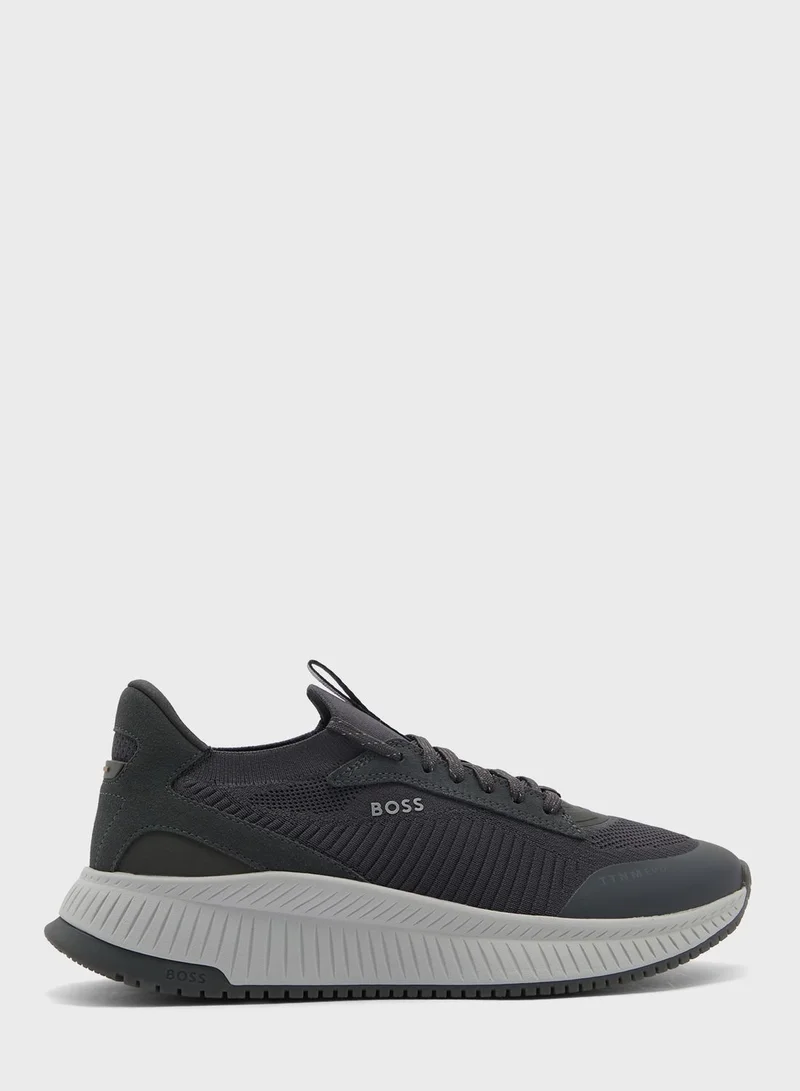 BOSS Lace Up Low Top Sneakers
