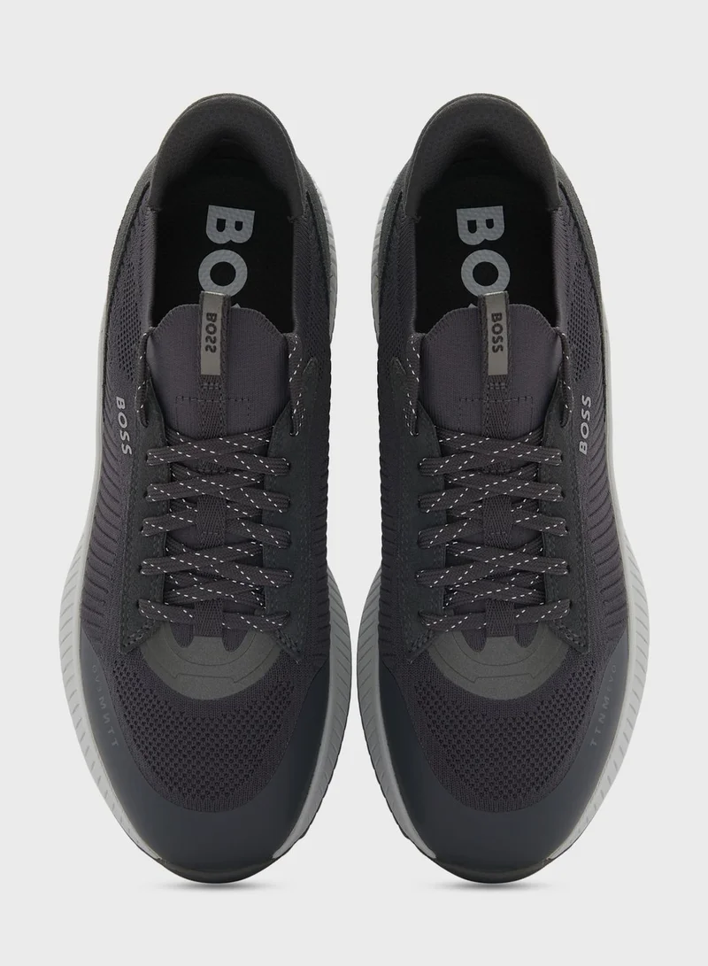 BOSS Lace Up Low Top Sneakers
