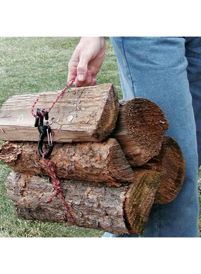 نايت آيز مُشد حبل كارابينر رقم 9 صغير، عبوة من قطعتين مع حبل أسود - Image 5