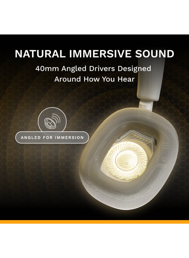 GLORIOUS GHS Eternal Stereo Gaming Headset for PC, PS5, PS4, Xbox, Switch - Specially Tuned Driver, Adjustable Detachable Microphone, 3.5mm - Durable, All Day White - Image 3