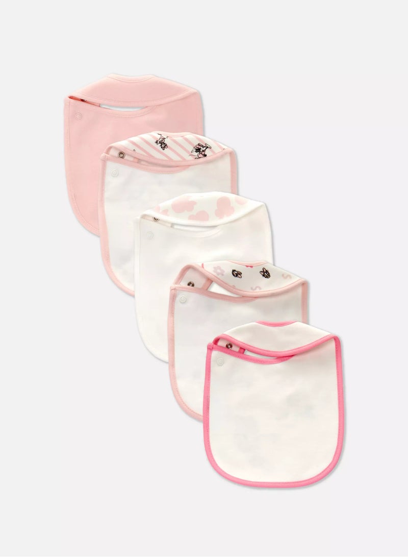 PRIMARK 5pk Disney’s Minnie Mouse and Daisy Duck Wrap Bibs  - Image 2