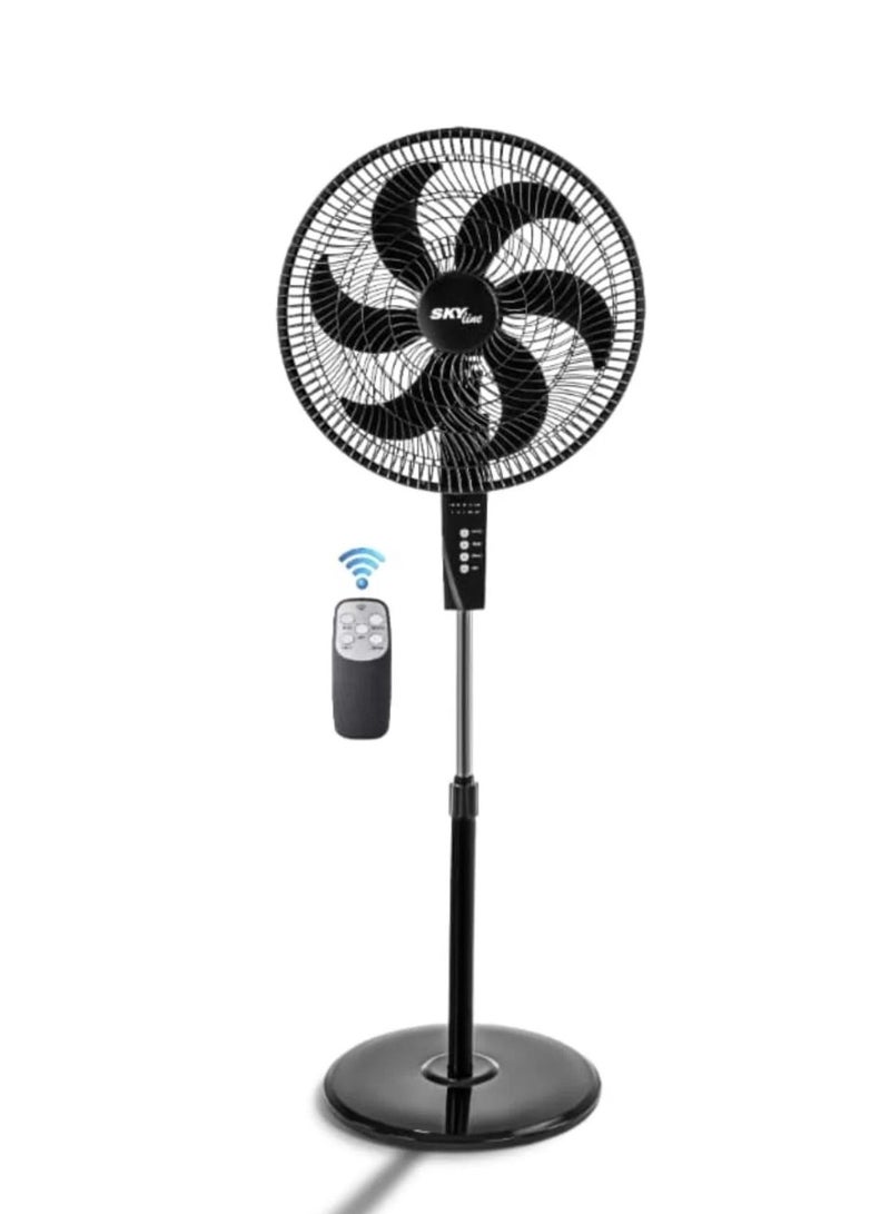 Skyline Jet Stand Fan with Remote Control, 18 Inch, Black - SF18-R - Image 1