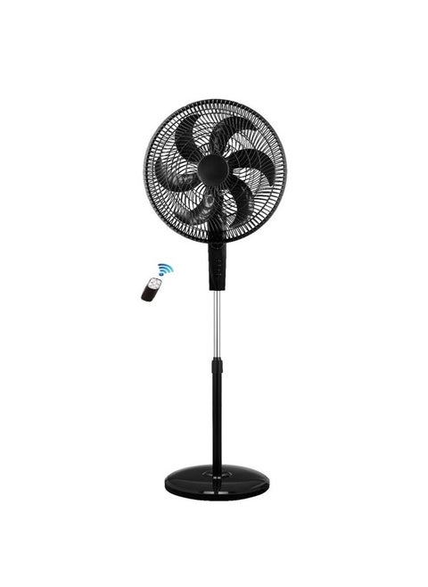 Skyline Jet Stand Fan with Remote Control, 18 Inch, Black - SF18-R