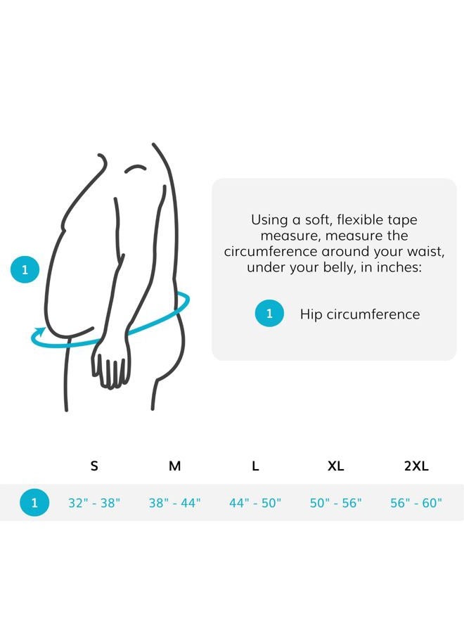 BraceAbility Obesity Belt Stomach Holder - Plus Size Men and Women's Big Belly Support Band Girdle for Hanging Stomach, Pendulous Abdominal Support, Lower Tummy Fat Lifter Pannus Sling (2XL) - Image 2