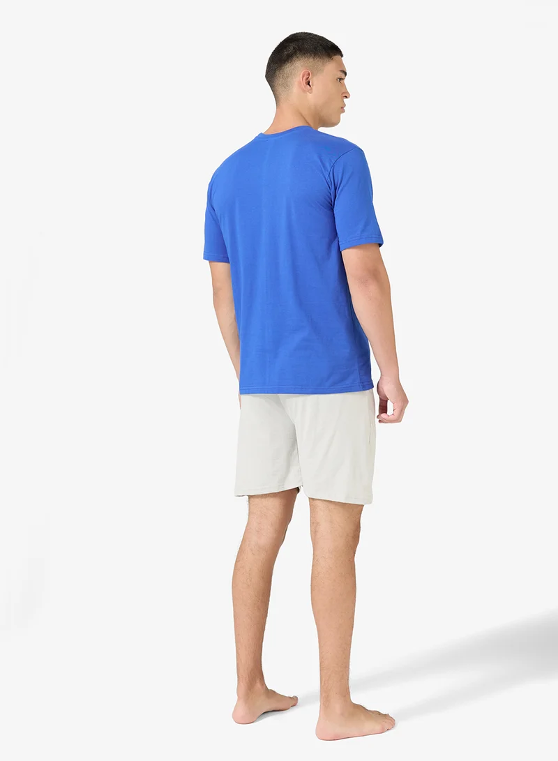 سفنتي فايف طقم بيجامة تي شيرت وشورت