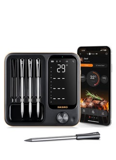 INKBIRD INKBIRD Wireless BBQ Thermometer INT-14-BW Three-Mode with 4 Probes WiFi Bluetooth Meat Thermometer with Temperature Pre-alarm and Timer IP67 Waterproof Smart Food Thermometer for BBQ Grill Oven  - Image 1