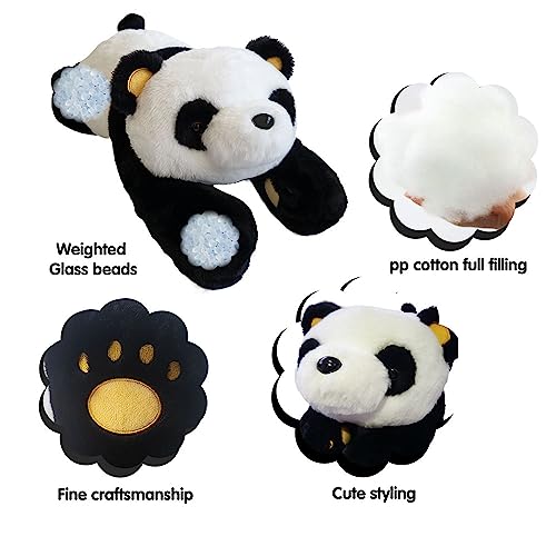 FoxVilla 4lbs Panda Weighted Stuffed Animals 24 inch Weighted Plush Stuffed Animals for Adults Cute Soft Weighted Plush Throw Animal Pillow Toy Birthday Gifts for Adults Kids - Image 5