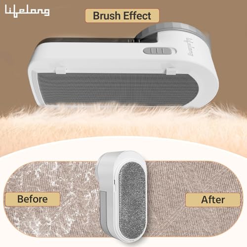 Lifelong 2-in-1 Lint Remover for Clothes with Brush |9000 RPM| Fabric Shaver for Woollen Sweaters, Cotton Clothes, Sofa Covers | Dust & Pet Hair Remover from Clothes - Batteries Not Included (LLELR09) - Image 3