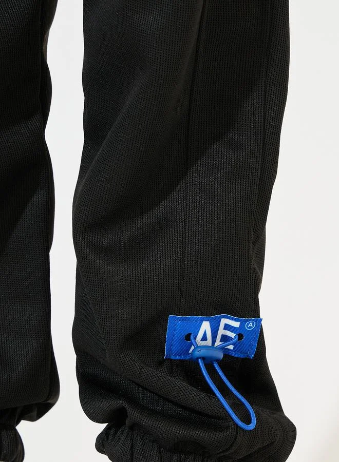 Styli Slant Pocket Patch Cotton Joggers