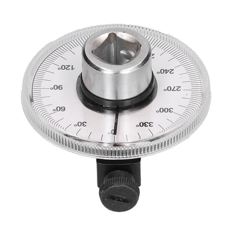 Torque Angle Gauge 1/2in Drive Tool 360 Degree Scale With 2 Degree Increments - Adjustable Dual-length Holding Rod Torque Wrench Adapter for Universal Car Engine Repair - Image 3