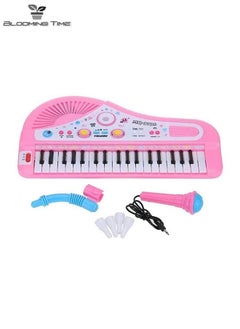 BLOOMING TIME Children's Electronic Piano With 37 Keys, Early Education Educational Music Toy, Pink  - Image 1