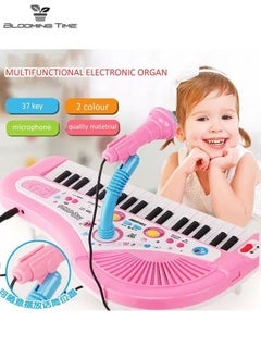 BLOOMING TIME Children's Electronic Piano With 37 Keys, Early Education Educational Music Toy, Pink  - Image 5