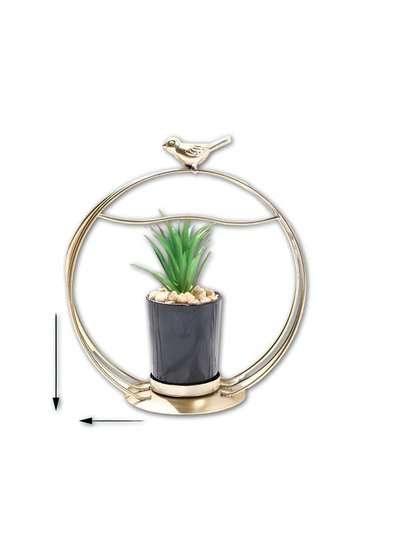 Generic Vintage Wheel-Shaped Metal Flower Holder - Elegant And Durable Home Decor Piece Ideal For Enhancing Dining Tables During Holiday Events And Romantic Celebrations  - Image 4