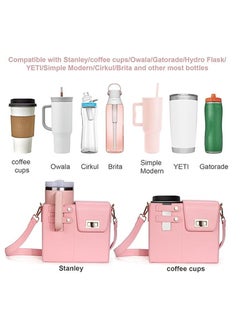 EVEREEN Adjustable Crossbody Bottle Holder Storage Bag with Detachable Strap, Compatible with Most Water Bottles, Versatile Pouch for Outdoor Use - Durable Material, Innovative Mounting Design for Various Settings  - Image 2