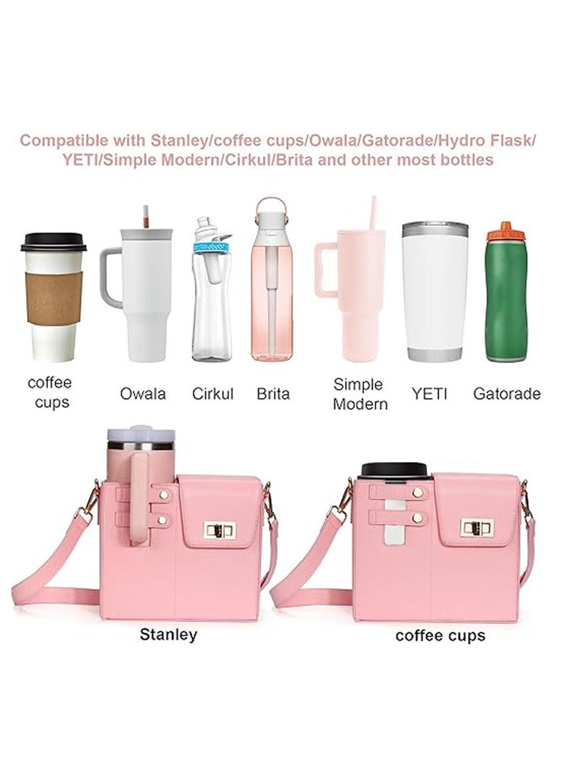 EVEREEN - Adjustable Crossbody Bottle Holder Storage Bag with Detachable Strap, Compatible with Most Water Bottles, Versatile Pouch for Outdoor Use - Durable Material, Innovative Mounting Design for Various Settings - Image 1