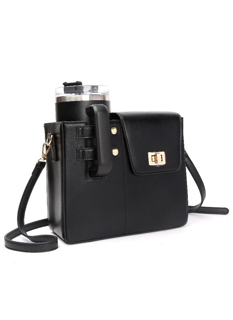 EVEREEN - Adjustable Crossbody Bottle Holder Storage Bag with Detachable Strap, Compatible with Most Water Bottles, Versatile Pouch for Outdoor Use - Durable Material, Innovative Mounting Design for Various Settings - Image 1