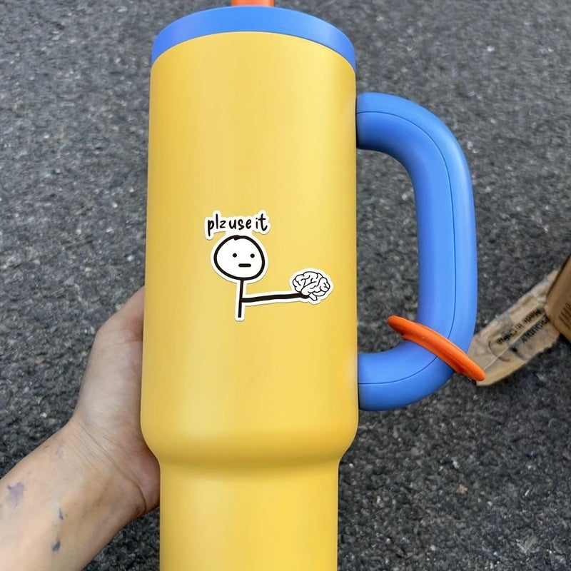 3 Inch Funny Vinyl Sticker 5 Pack For Car Bumper Laptop Water Bottle Desk Humor Lovers Students Technology Enthusiasts - Image 3
