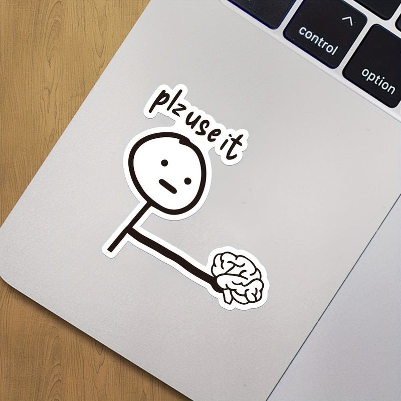 3 Inch Funny Vinyl Sticker 5 Pack For Car Bumper Laptop Water Bottle Desk Humor Lovers Students Technology Enthusiasts - Image 1