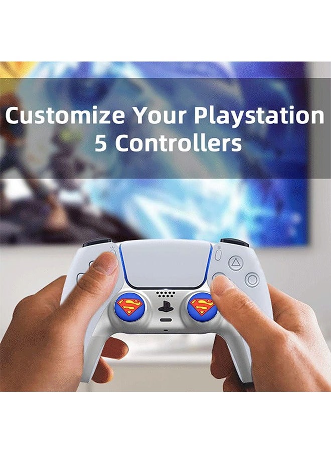 Generic 12Pcs Analog Thumb Grip Stick Cover, Wireless Controllers Game Remote Joystick Cap, Fantastic Non-Slip Silicone Handle Protection Cover for PS5/PS4/Xbox one/360/Nintendo Switch PRO  - Image 2
