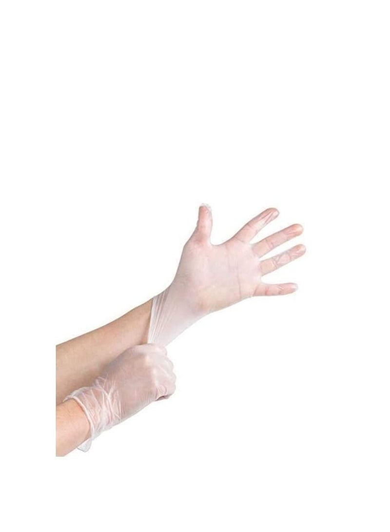 Falcon Vinyl Examination Gloves Clear Medium - Image 4