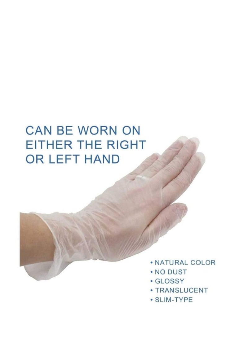 Falcon Vinyl Examination Gloves Clear Medium - Image 3