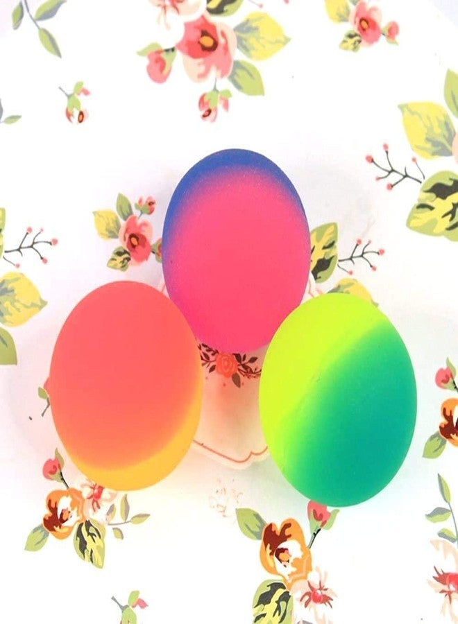 D Moto World DMW 3 Pieces Bouncy Balls 40 mm Diameter Bouncy Ball Party Bags Fillers for Kids Large Assorted School Prize Festival Gifts (Crazy Ball 3 pcs) - Image 1