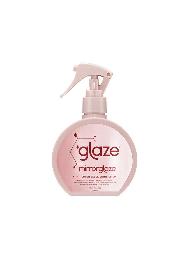 glaze MirrorGlaze Super Sleek Hair Shine Spray - Transforms Frizz to Glass-Like Shine, Protects from Heat, Blocks Humidity + Repairs Bonds - 6.4 oz - Image 1