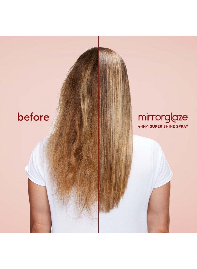 glaze MirrorGlaze Super Sleek Hair Shine Spray - Transforms Frizz to Glass-Like Shine, Protects from Heat, Blocks Humidity + Repairs Bonds - 6.4 oz - Image 2