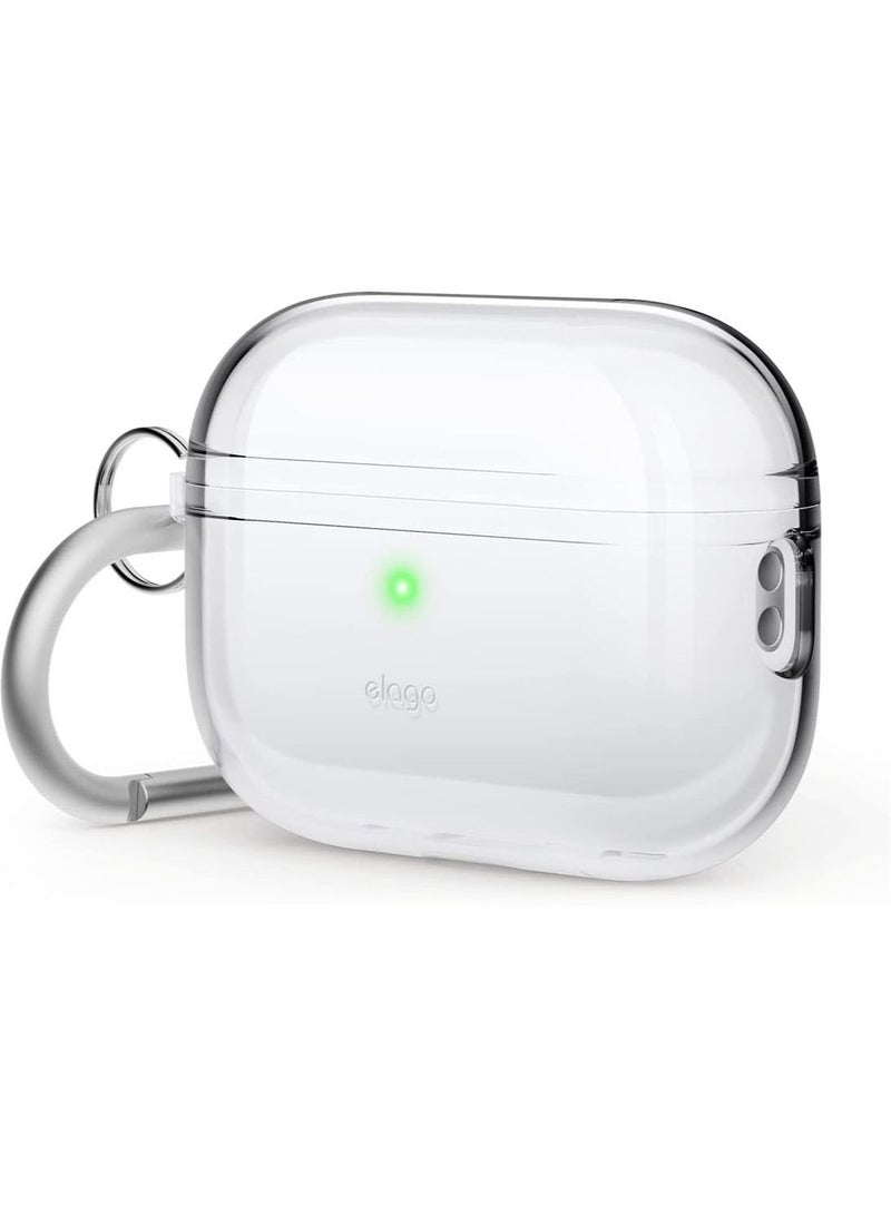 Elago Clear Hang for Airpods Pro 2nd Gen (2022) Case Cover with Carabiner - Transparent - Image 1