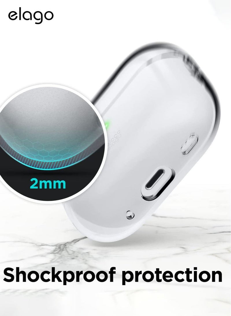 Elago Clear Hang for Airpods Pro 2nd Gen (2022) Case Cover with Carabiner - Transparent - Image 2