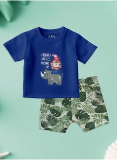 LUAY 100% Organic Cotton T-shirt+Onesies Pack of 3 set Baby 3in 1Gift Set for Unisex Baby Pure Cotton_Soft,Smooth& Machine,Washable,Breathable Fabric  - Image 2