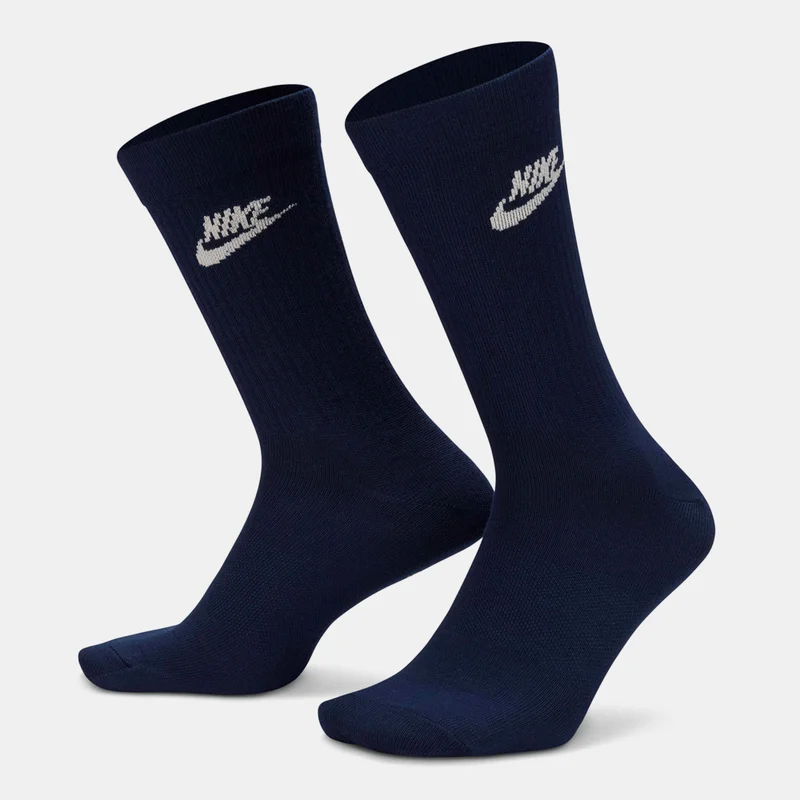 نايكي سبورتسوير ايفريداي ايسنشال جوارب كرو (3 أزواج)