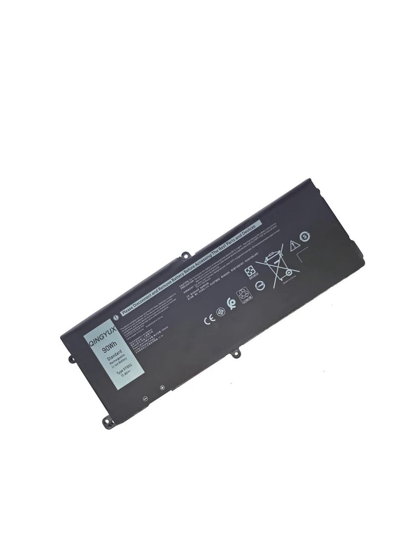 Terabyte DT9XG 7PWKV 07PWKV CN-07PWKV 0KJYFY KJYFY Laptop Battery Compatible with DELL Alienware Area-51m R1 R2 ALWA51M-D1968W D1969PW D1733B D1969DB D1968B D1746W D1735DB D1733PB D1766W Series - Image 1