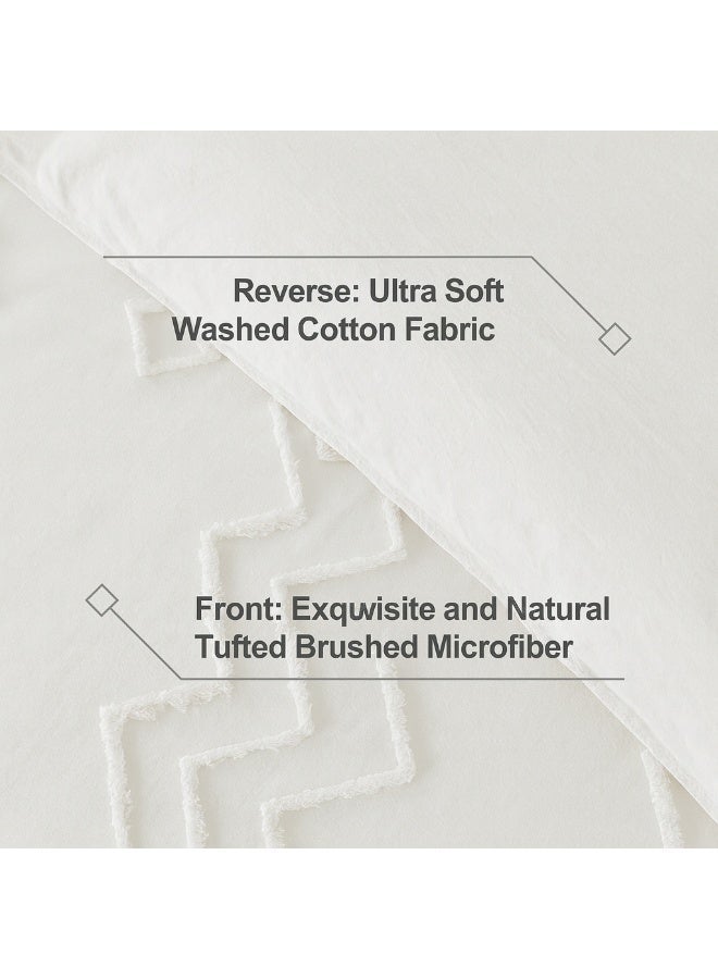 هوم توبيا طقم لحاف فاخر كينج سايز 6 قطع من HOMETOPIA مقاس 264×229 سم – قماش بنقشة بارزة، ناعم للغاية وقابل للتهوية، مريح، مناسب لجميع الفصول، جودة عالية، مثالي للغرف المكيفة والاستخدام المنزلي في السعودية - Image 4