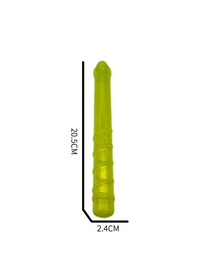 Round Irregular PVC Transparent Bottle Cosmetic Bottle Shampoo Bottle Sugar Play Tide Play Ornaments Snack Cans Etc-Color:Bubble Wand Accessories Pvc Handle Irregular  - Image 5