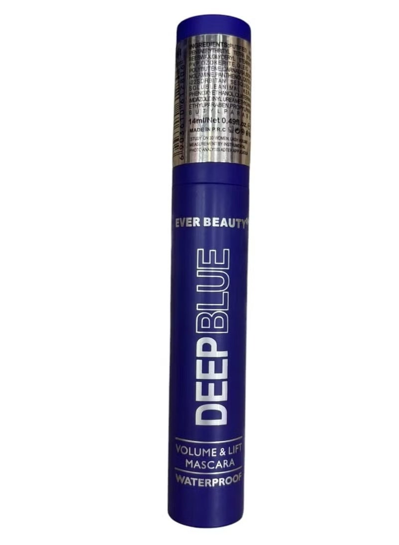 Ever Beauty Ever Beauty Deep Blue Mascara – Waterproof, Volume & Lift - Image 2