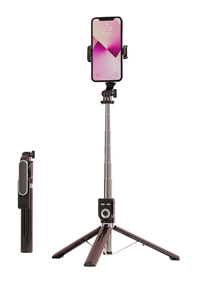 Generic - Tripod Selfie Stick with 360° Rotation, Bluetooth Remote Control, Suitable for Travel, Gathering, and Video Shooting, Black - Image 1