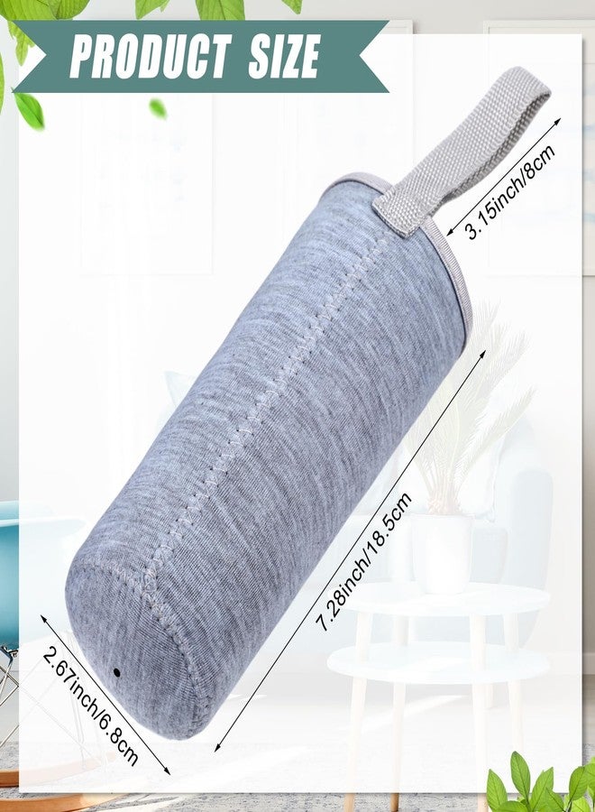 Zhehao 2 Pieces Neoprene Water Bottle Sleeve 18 oz - 19.4 oz Carrier Nylon Bottle Cover for Sport Portable Glass Drink Cup, 550 ml Black and Grey - Image 3