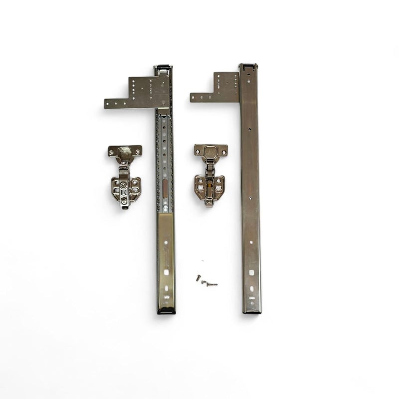 LFM Pocket Drawer Channel zinc for Concealed Doors Suitable for Pooja Room Doors 16 INCH - Image 1
