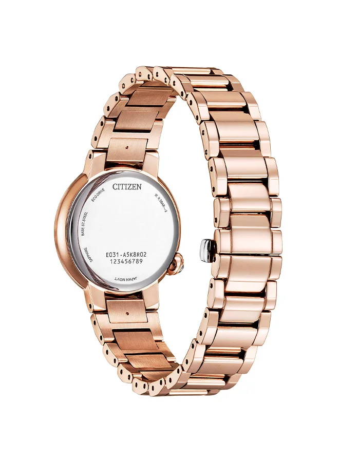 سيتيزن Women's Stainless Steel with Pink Gold Plating Strap Citizen L Watch EM0917-81Y - 30 mm