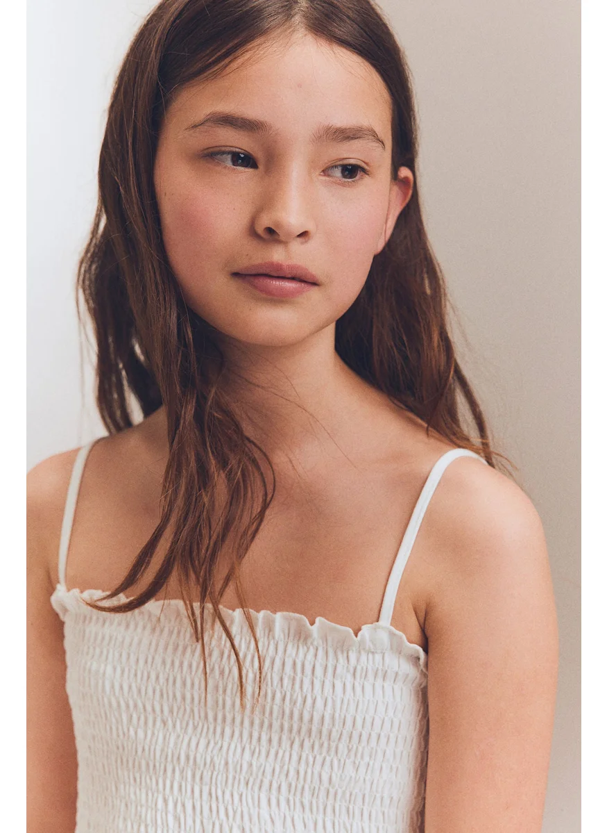 H&M Smocked Strappy Top