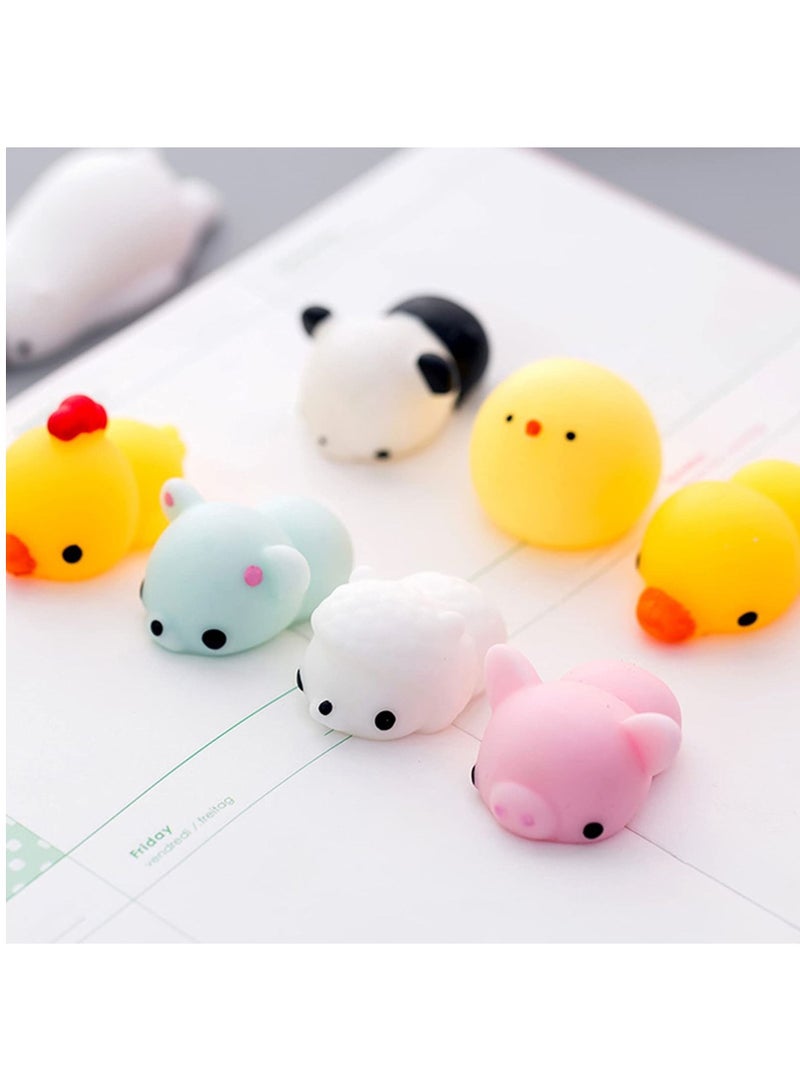 Mixed Barrel Mini Squishy Animal Squeeze Cat Stress Relief Toys (12 Pieces) - Image 3
