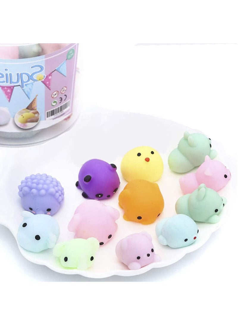 Mixed Barrel Mini Squishy Animal Squeeze Cat Stress Relief Toys (12 Pieces) - Image 2