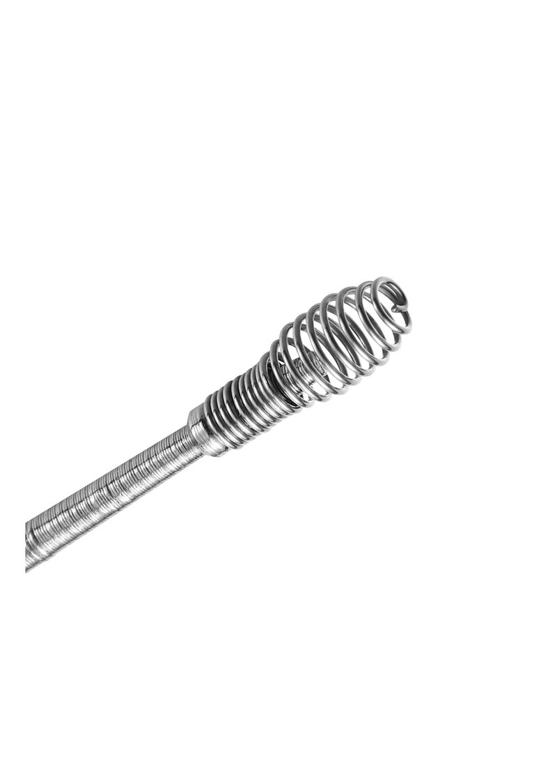 SYOSI 5Pcs Ear Cleaner Earwax Removal Kit, Silver, with Spiral Massage Ear Pick Ear Canal Cleaner Ear Care Tools