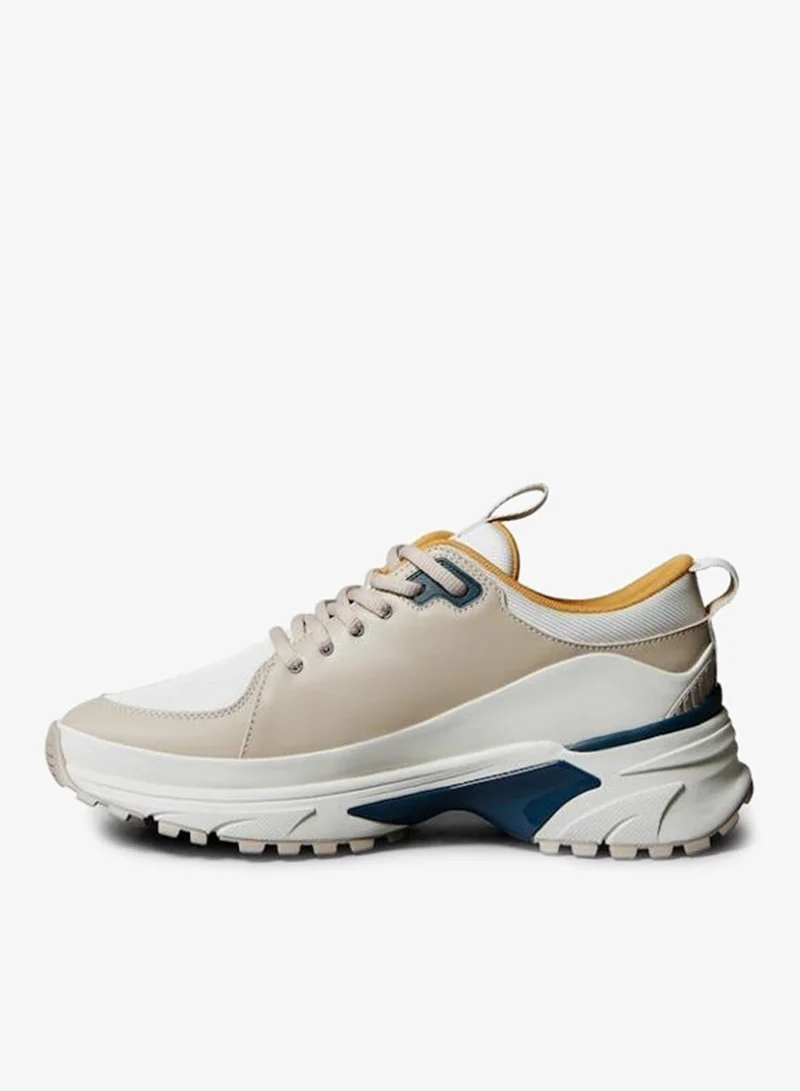 Calvin Klein Desert Taupe/Vaporous White Trailblazer — Leather Runner Trainers for Men | Best Price UAE